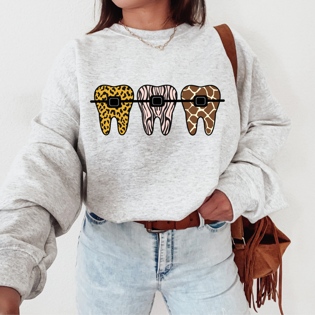 Zebra Braces Crewneck