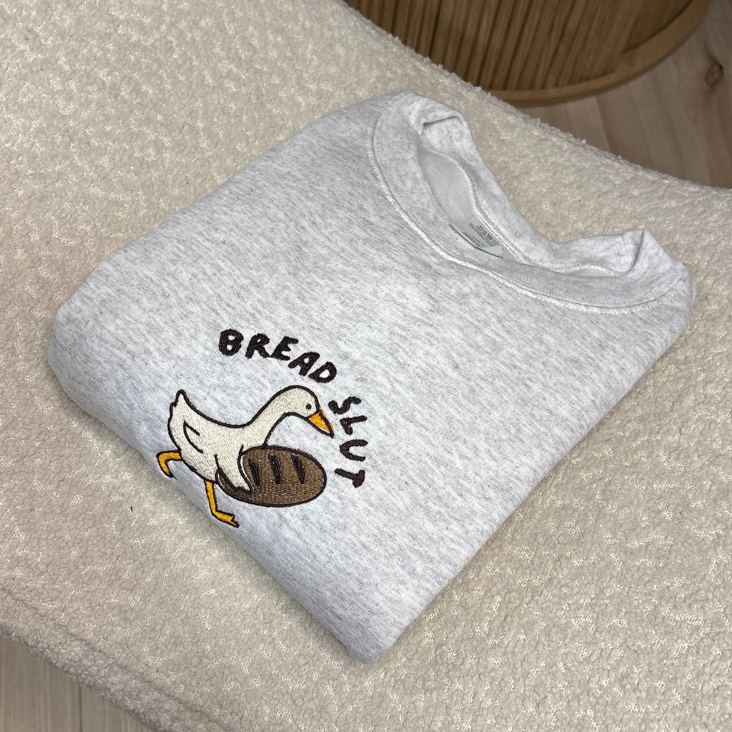 Bread Slut Goose Embroidered Sweatshirt