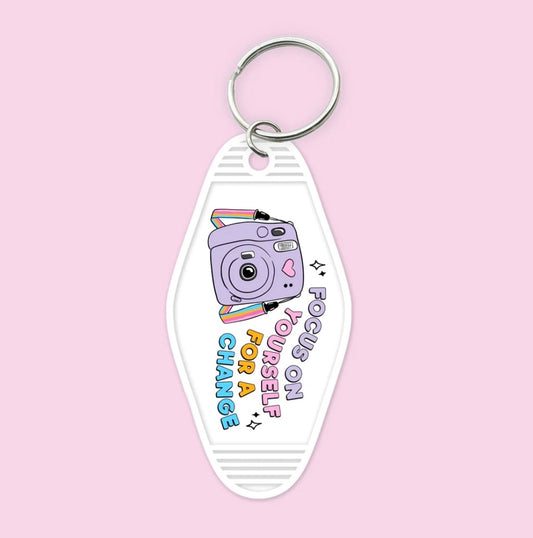 Focus On Yourself For A Change Keychain