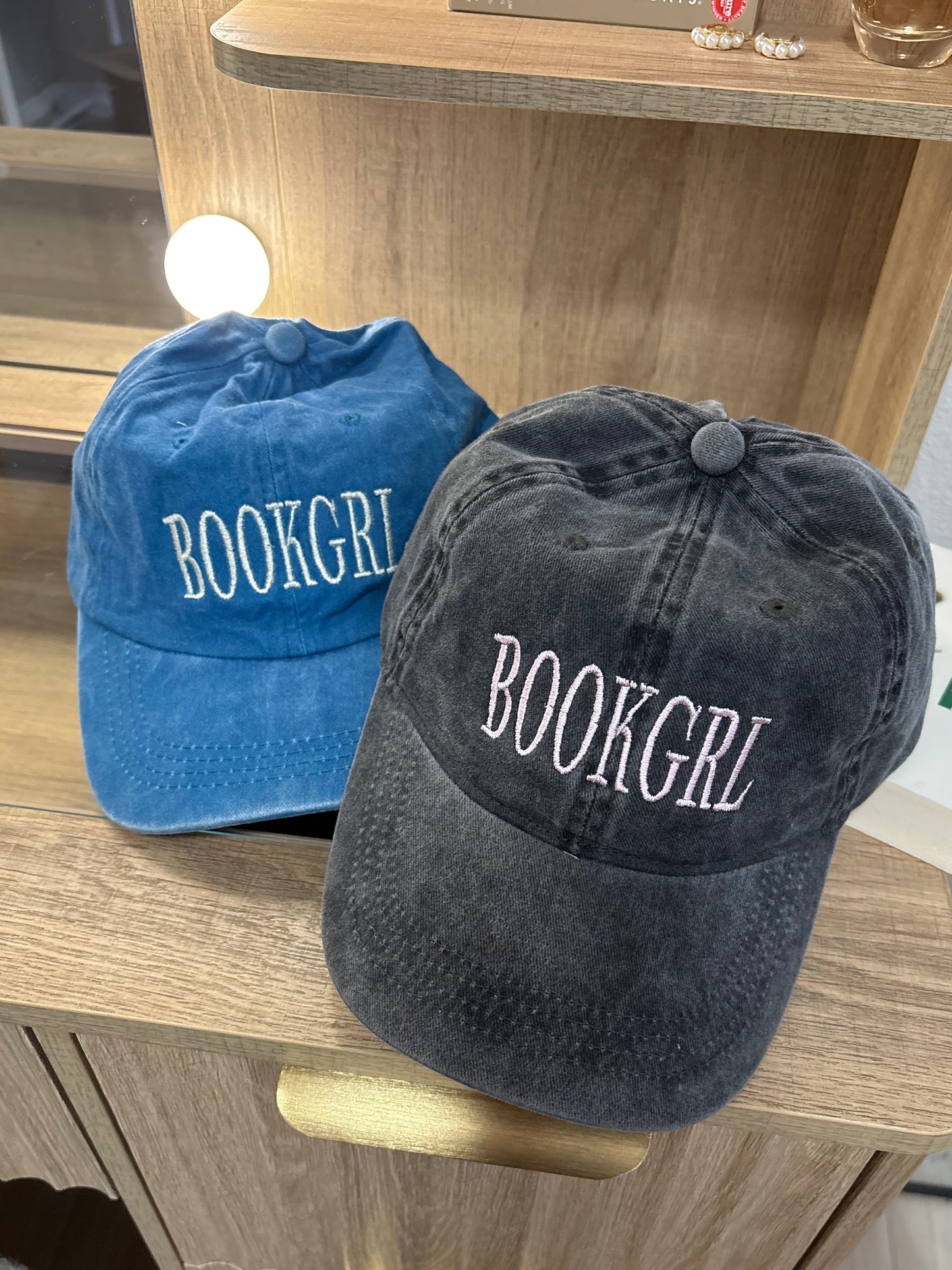 Book Girl Embroidered Hat