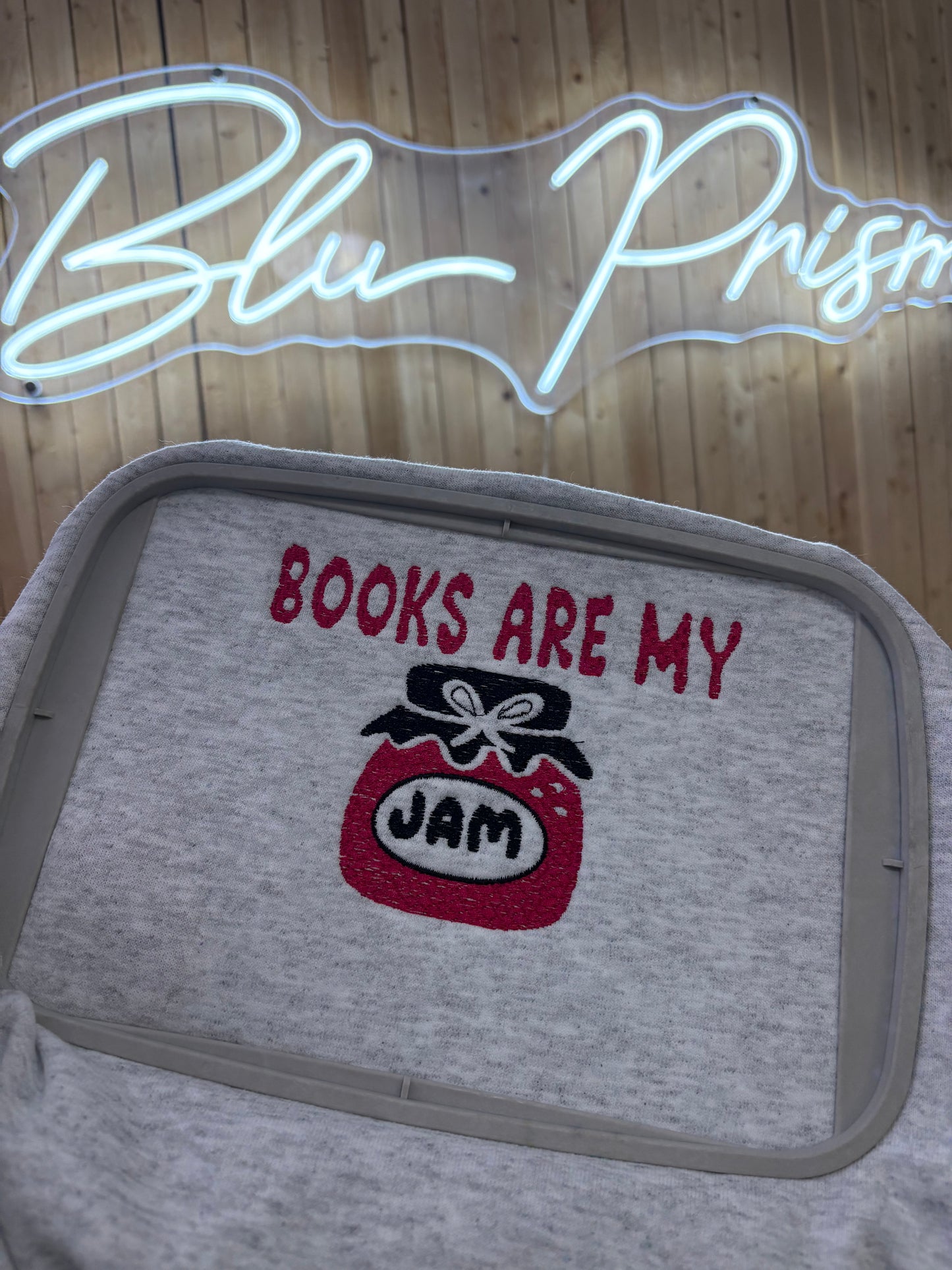 Books Are My Jam Embroidered Sweatshirt