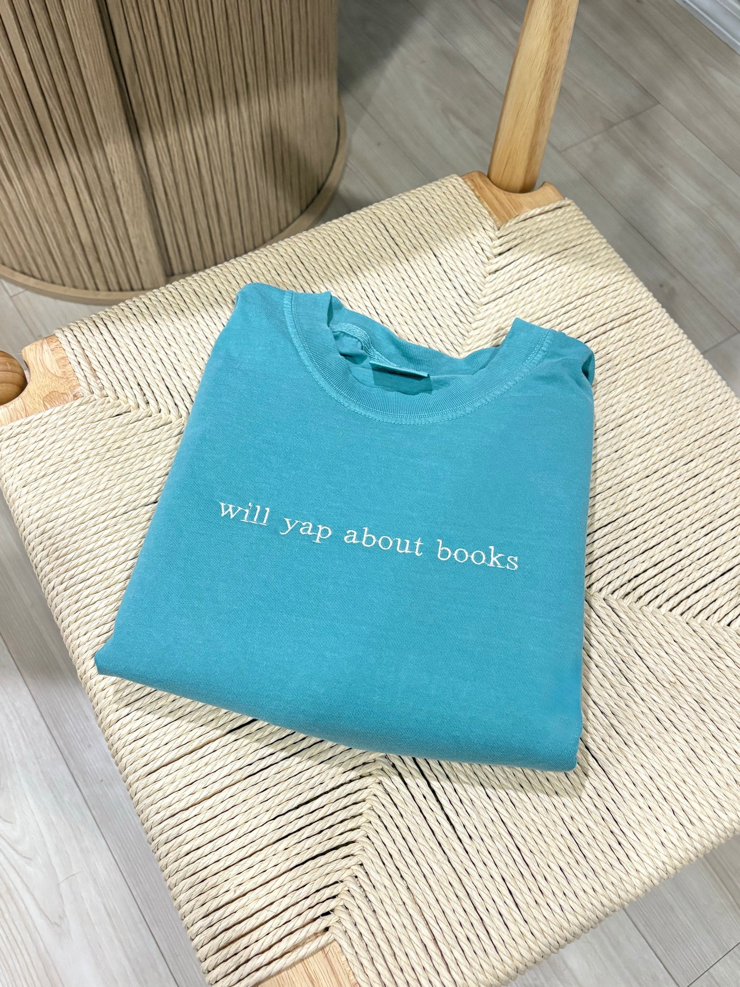 Will Yap About Books Embroidered Tee