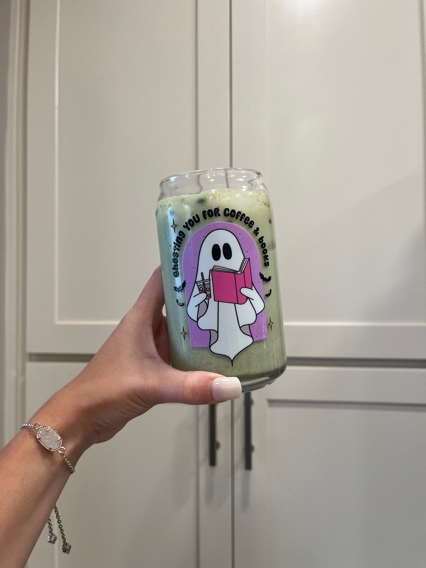 Ghosting You For Coffee & Books Glass
