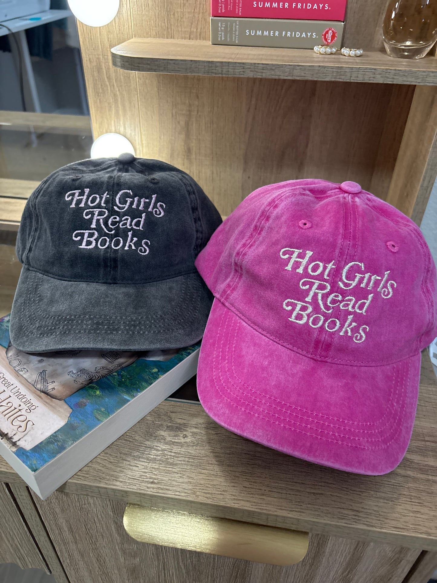 Hot Girls Read Books Embroidered Hat