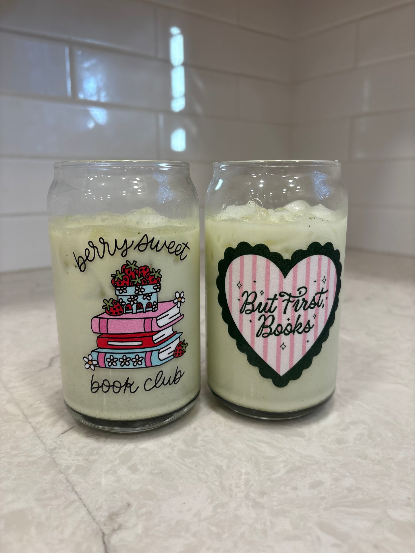 Berry Sweet Book Club Glass