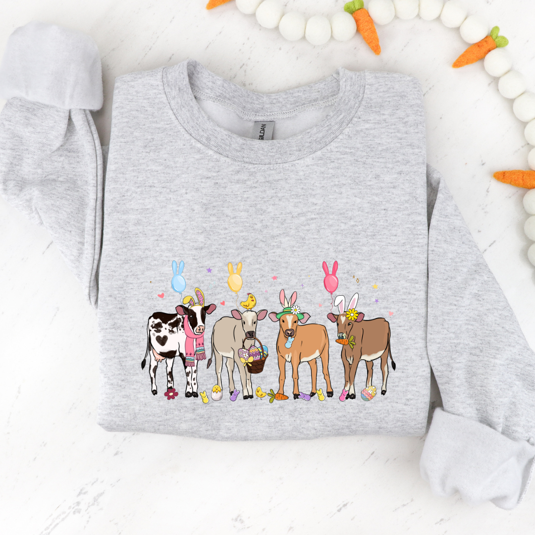 Easter Cows Sweatshirt