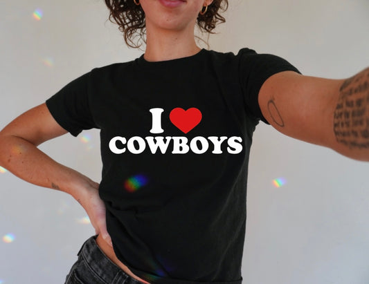 I 🫶🏻 Cowboys Baby Tee