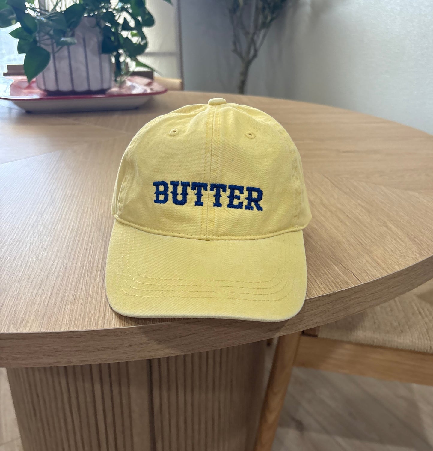 Butter Embroidered Hat