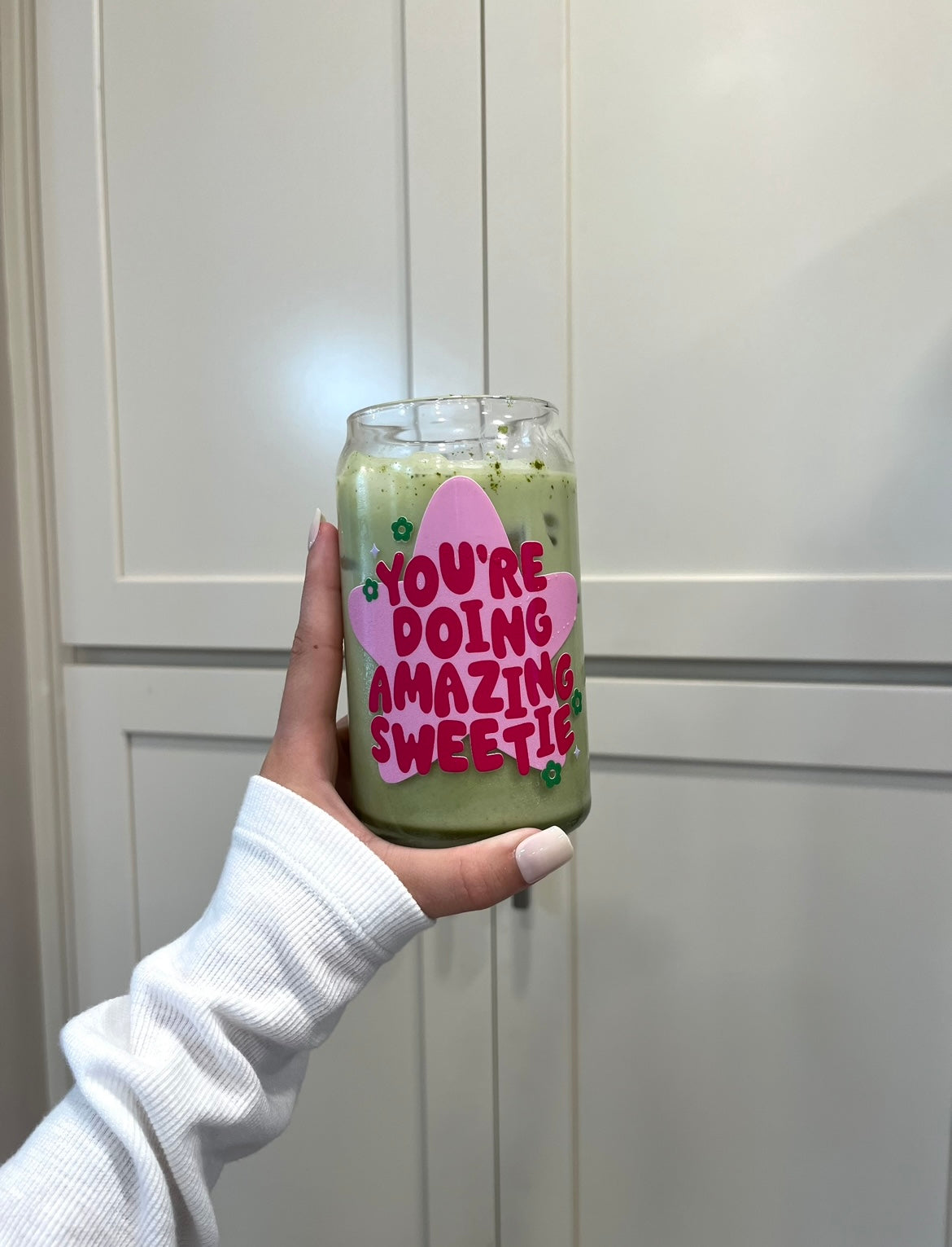 You’re Doing Amazing Sweetie Glass
