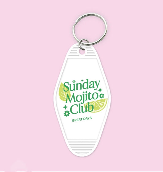 Sunday Mojito Club Keychain
