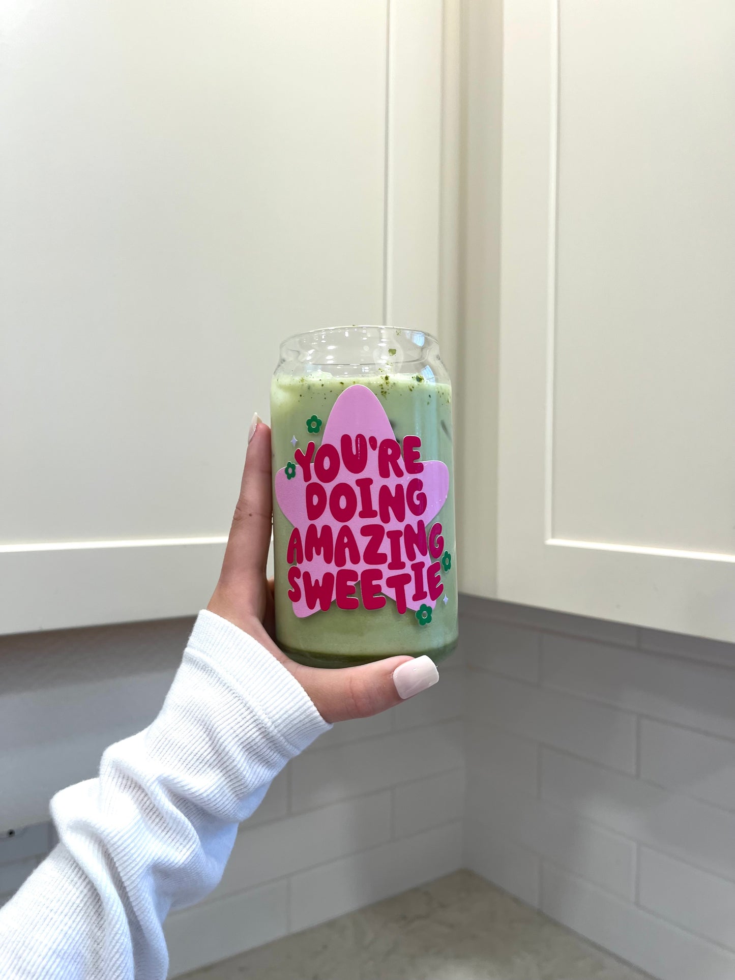 You’re Doing Amazing Sweetie Glass