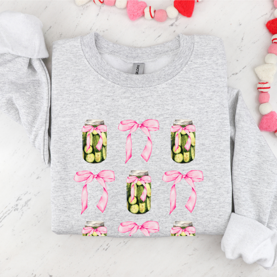 Pickle Bow Coquette Sweatshirt