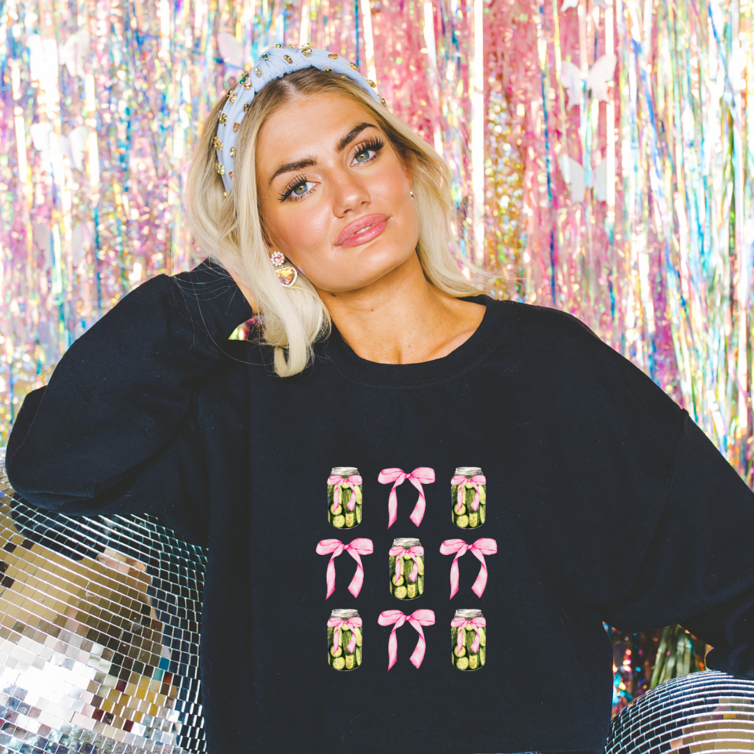 Pickle Bow Coquette Sweatshirt