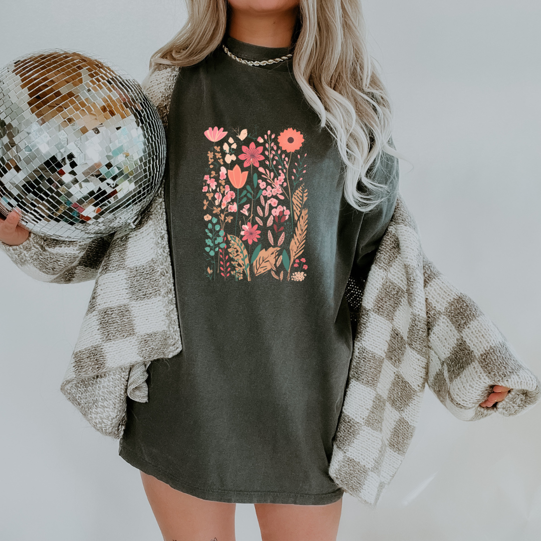 Boho Floral Graphic Tee