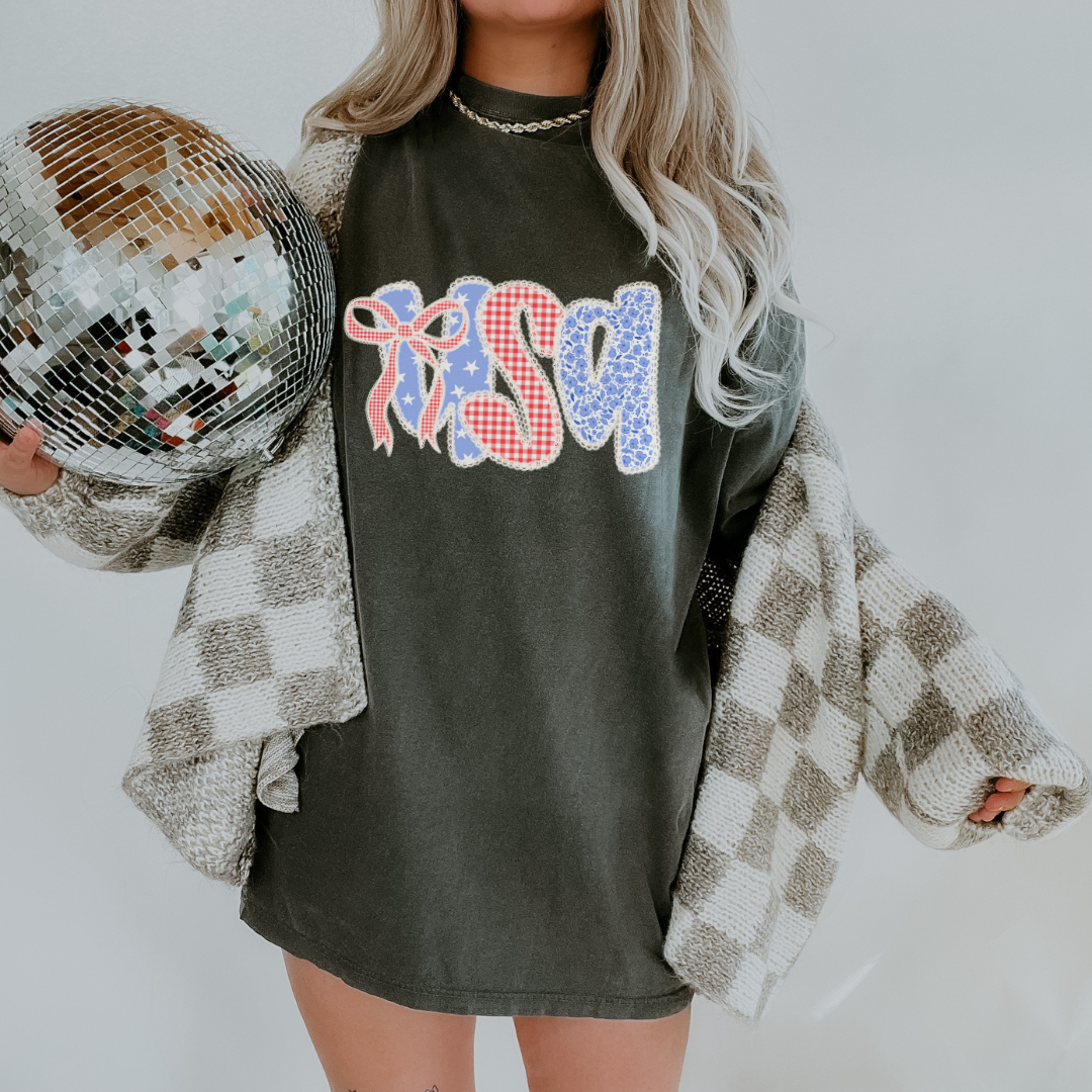 USA Lace Graphic Tee