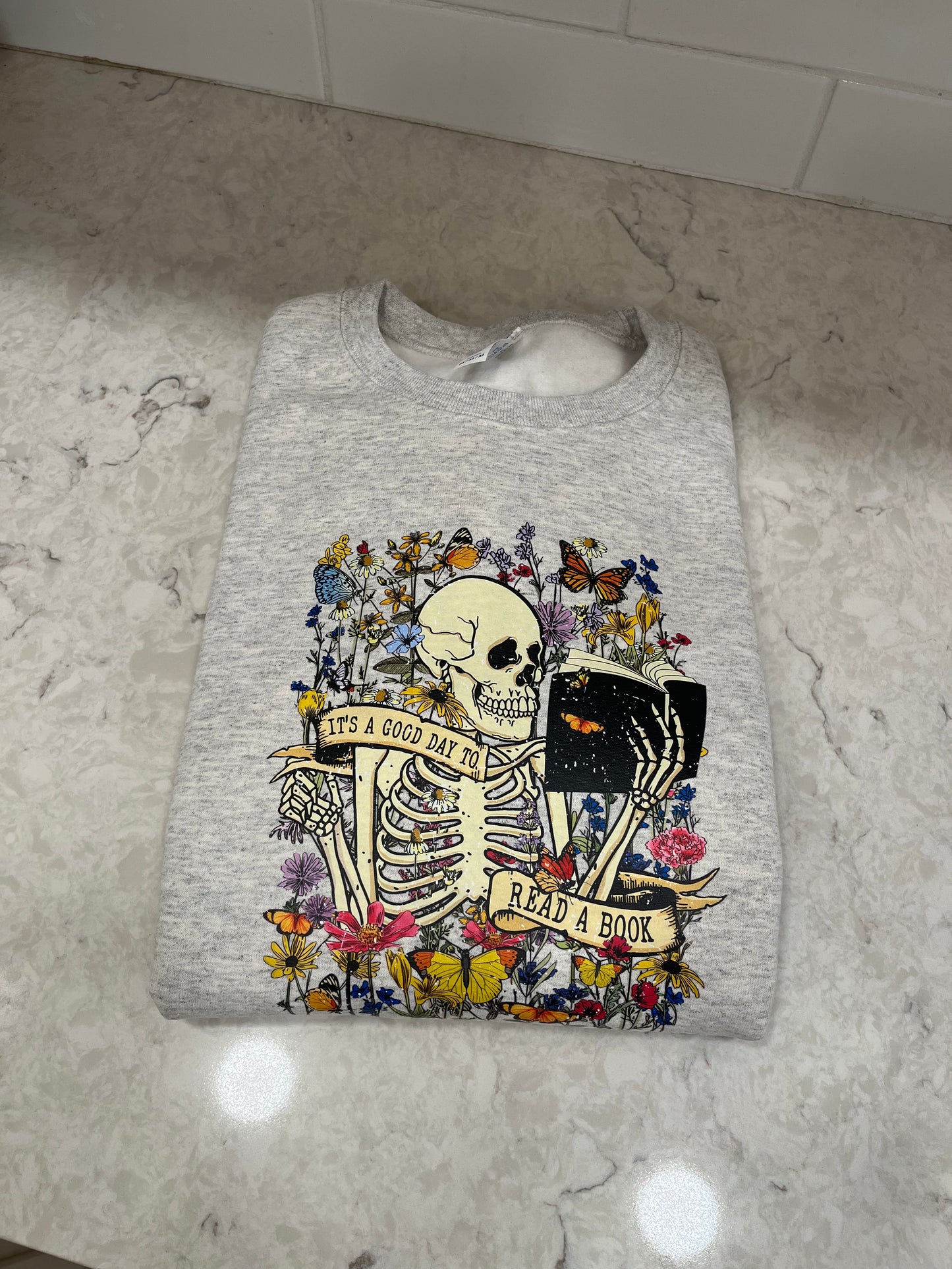 Bookish Doodle Skeleton