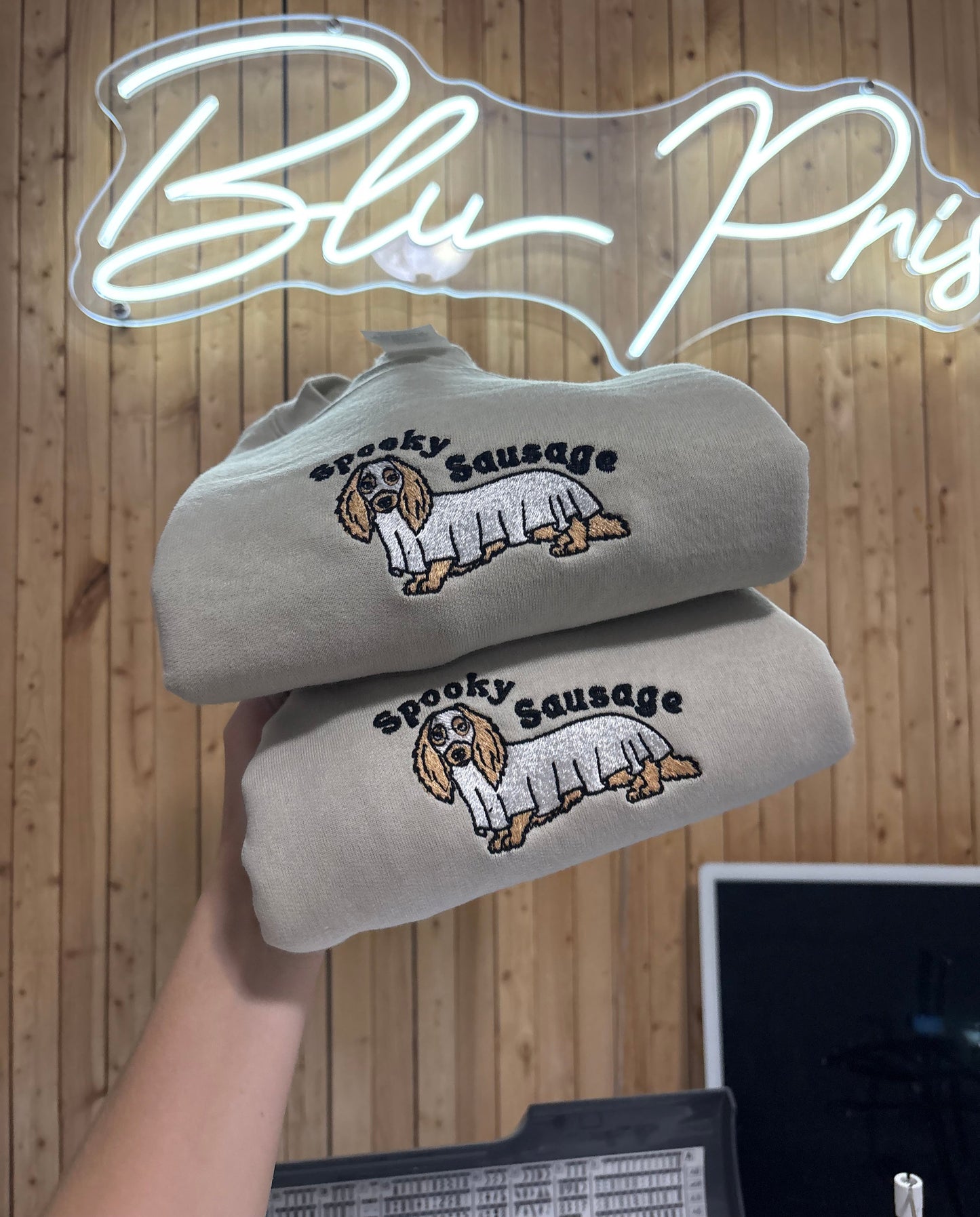 Spooky Sausage Embroidered Sweatshirt