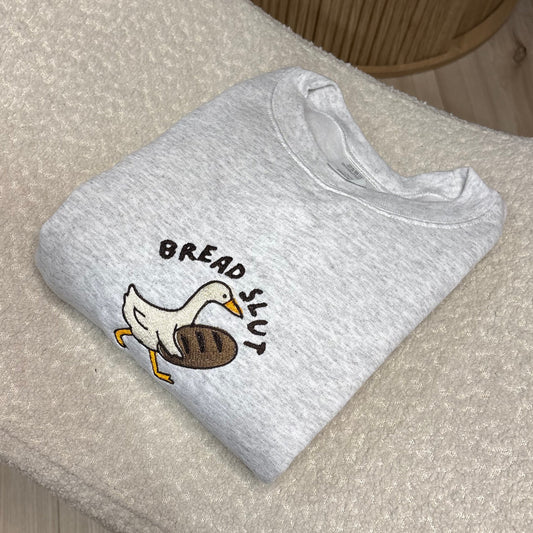 Bread Slut Goose Embroidered Sweatshirt