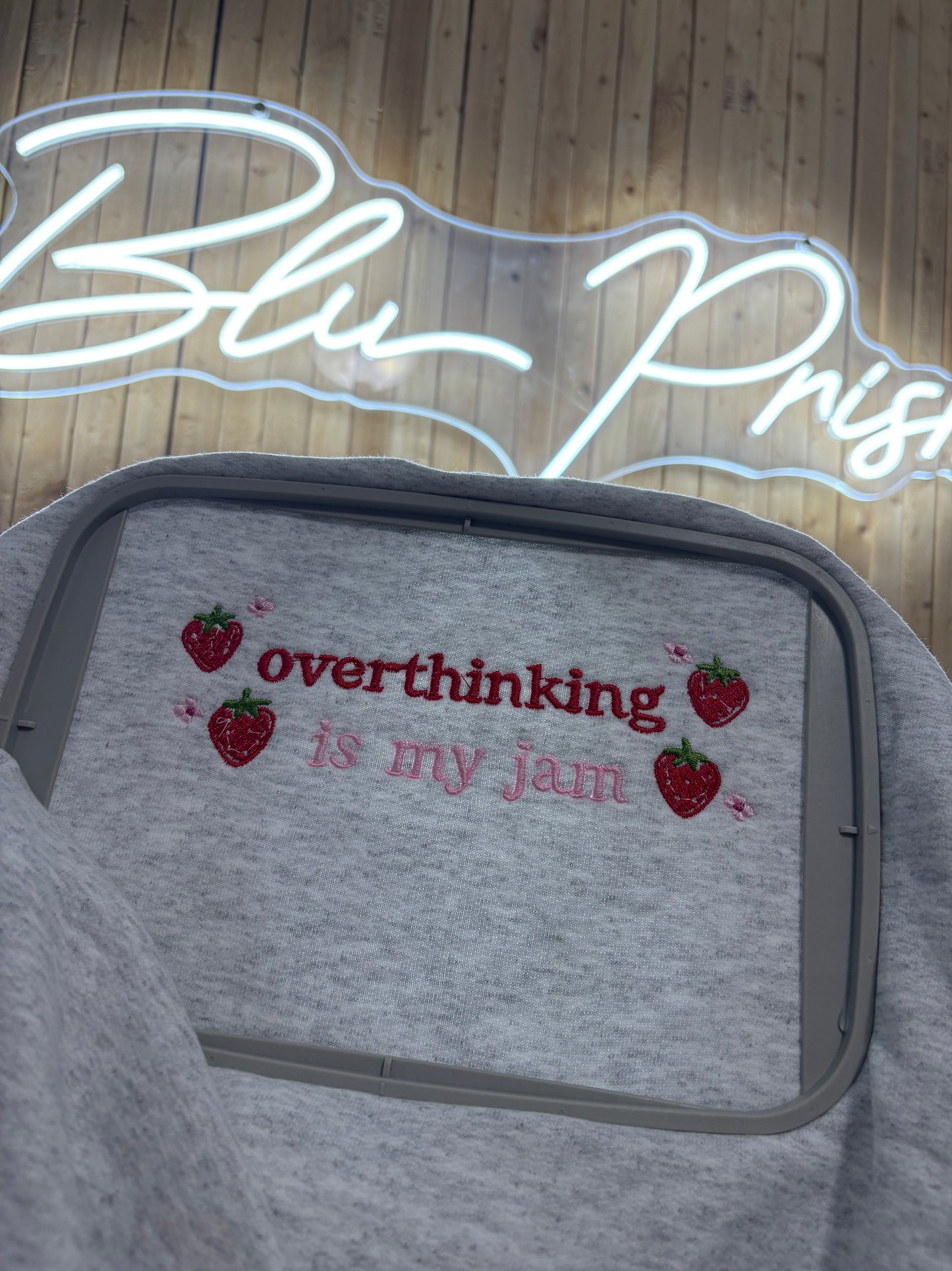 Overthinking Is My Jam Embroidered Sweatshirt