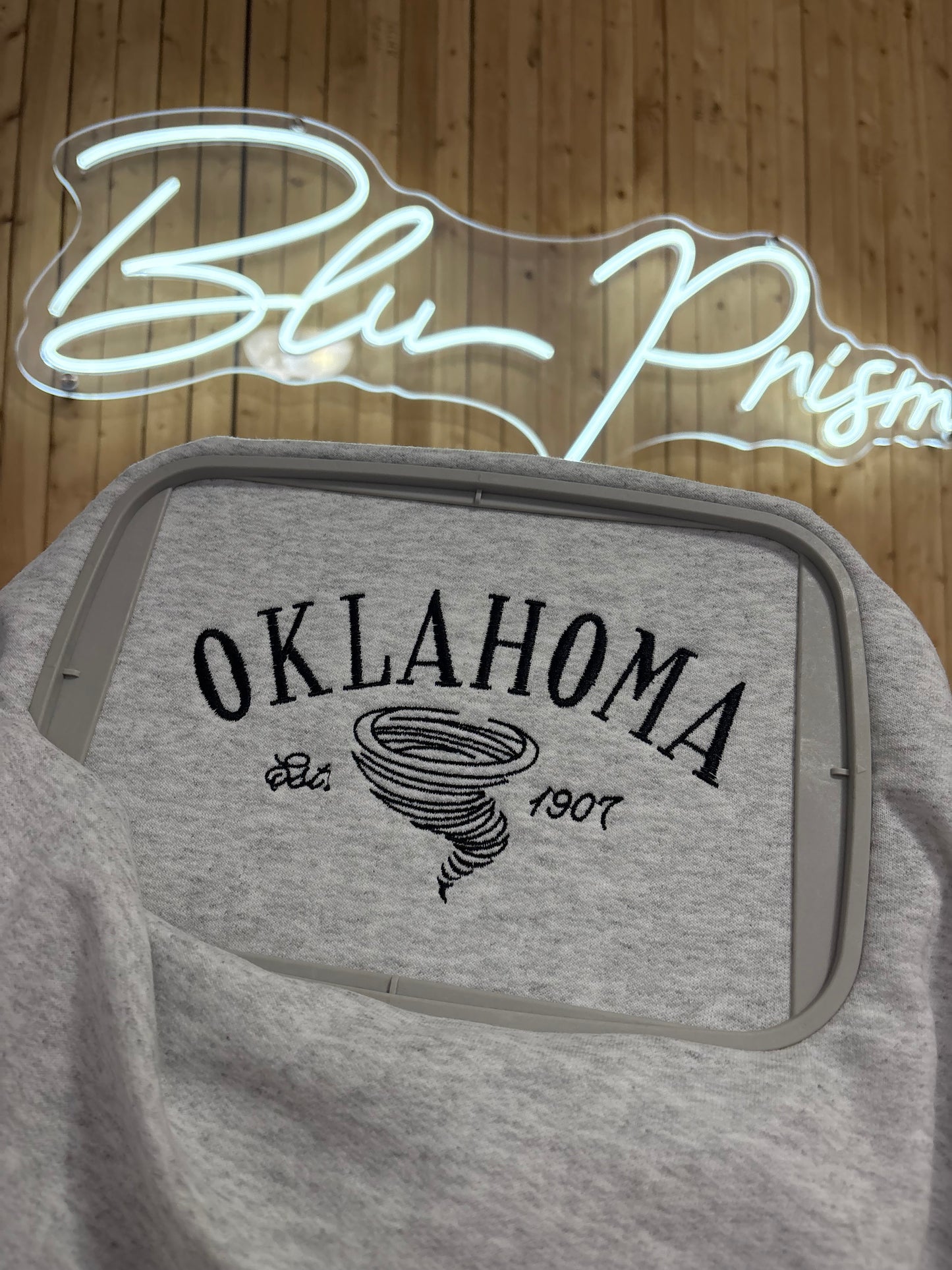 Oklahoma Tornado Embroidered Sweatshirt
