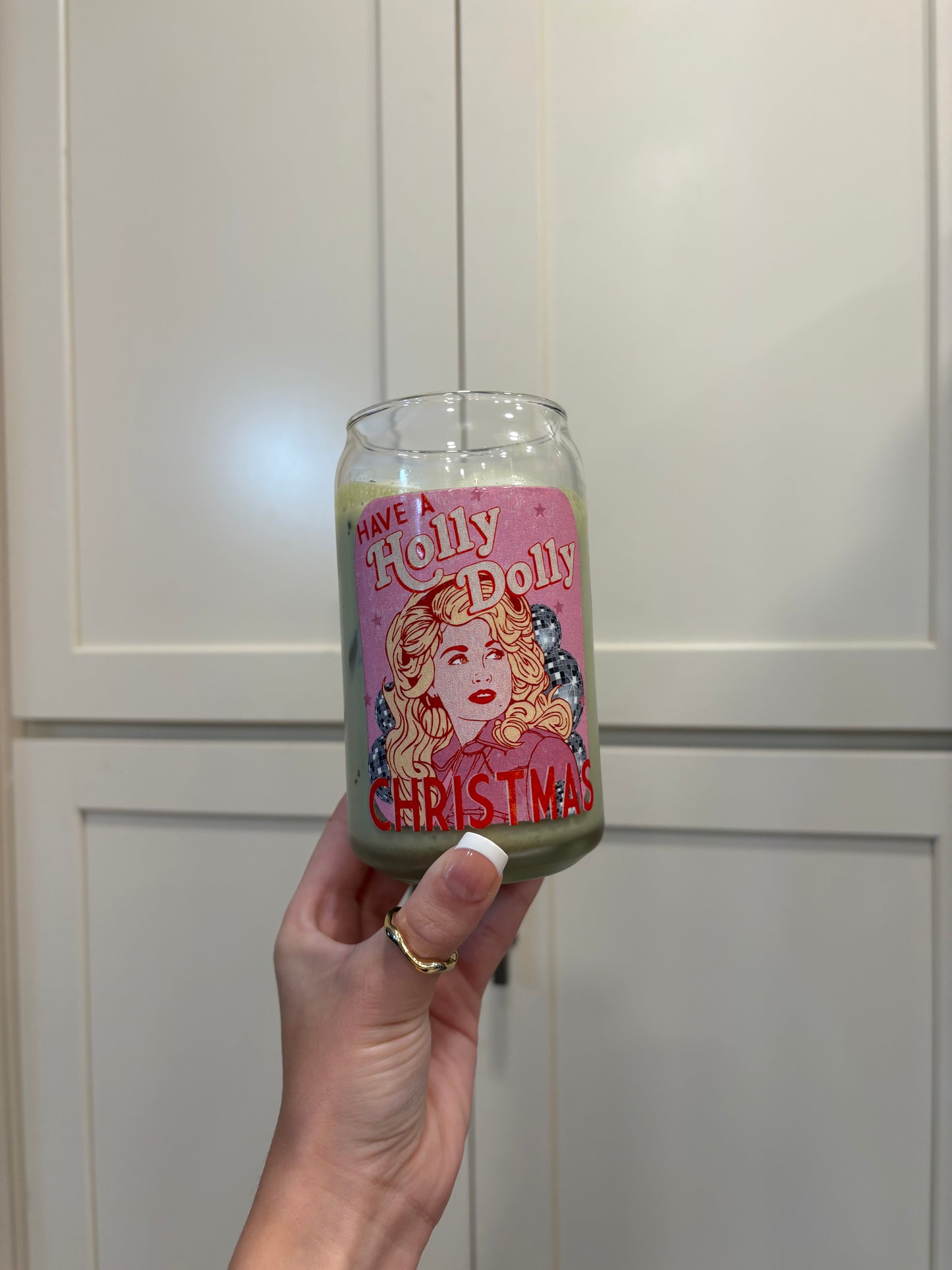 Have A Holly Christmas Glass