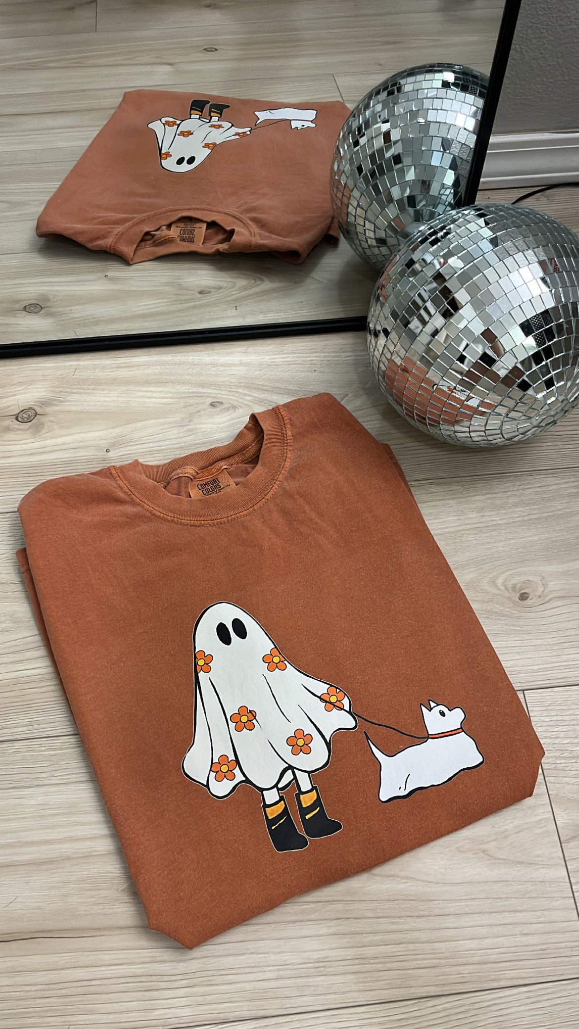 Spooky Dog Walking Graphic Tee