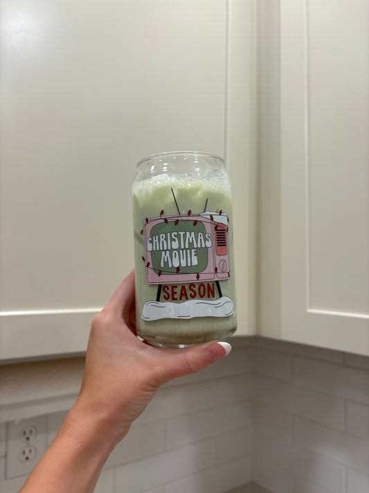 Christmas Movie Glass