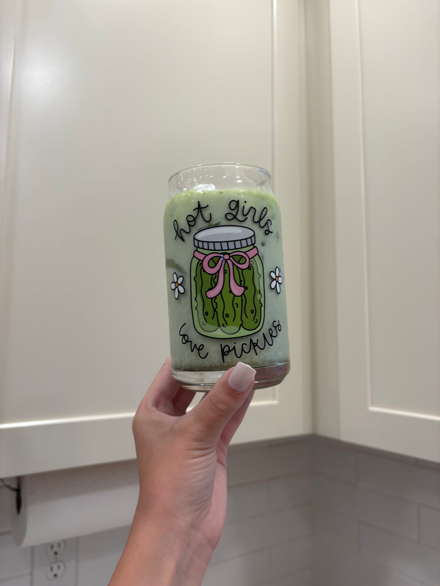 Hot Girls Love Pickles Glass