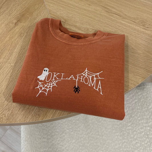 Spooky State Embroidered Tee