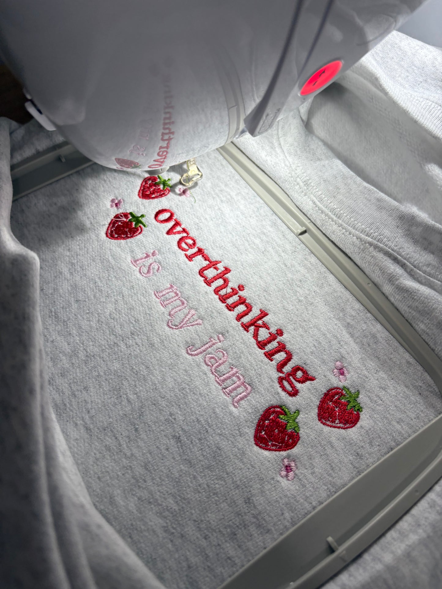 Overthinking Is My Jam Embroidered Sweatshirt