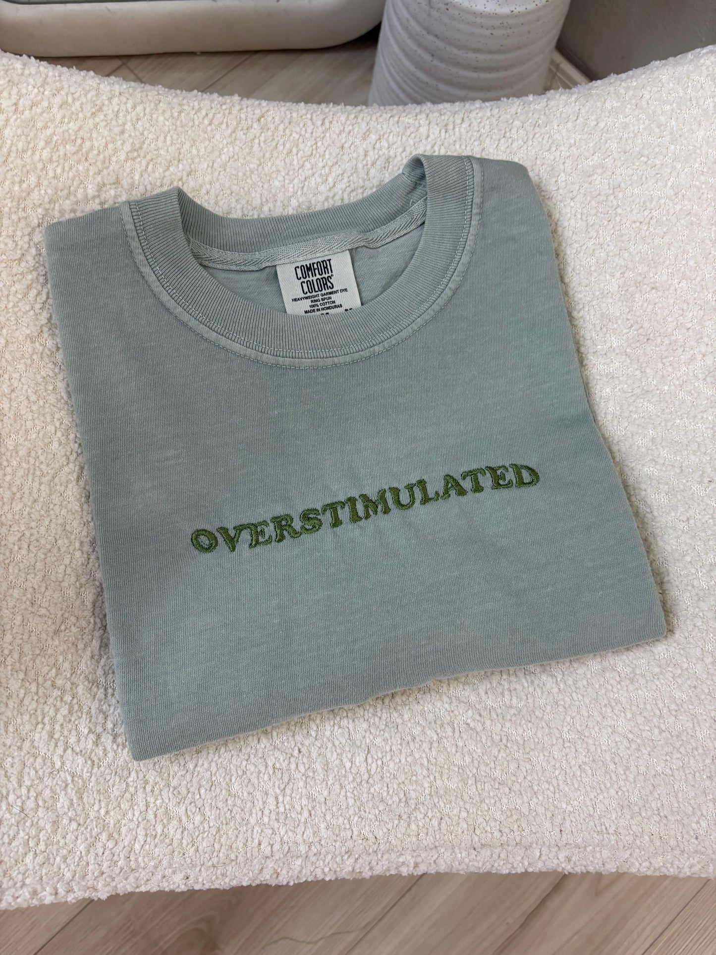 Overstimulated Embroidered Tee