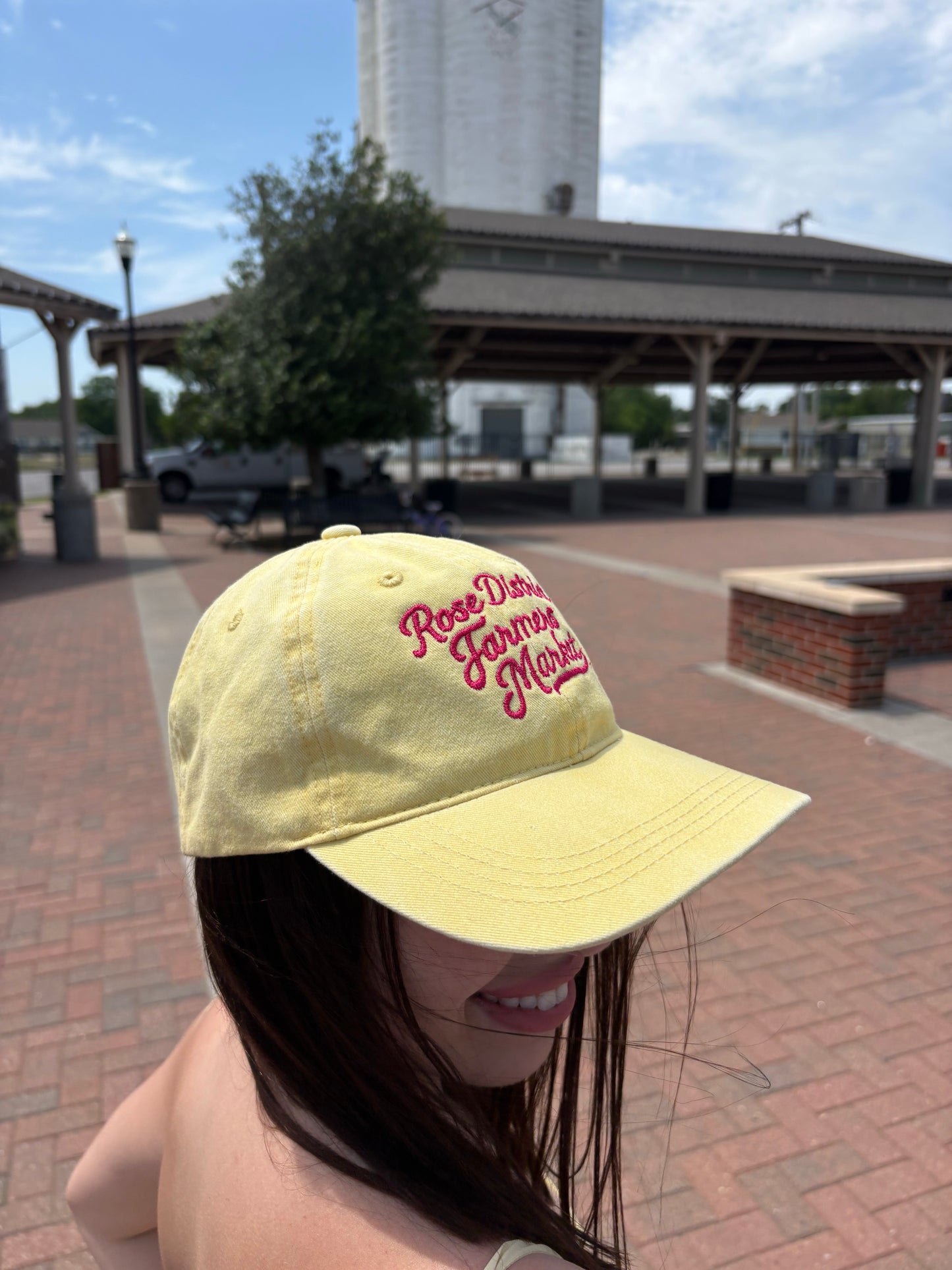 Rose District Farmers Market Embroidered Hat