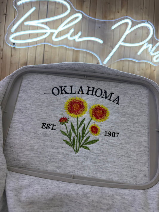 Oklahoma Embroidered Sweatshirt