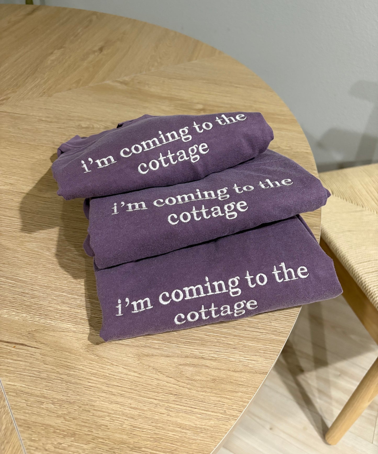 I’m coming to the cottage Embroidered Tee