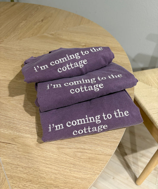I’m coming to the cottage Embroidered Tee