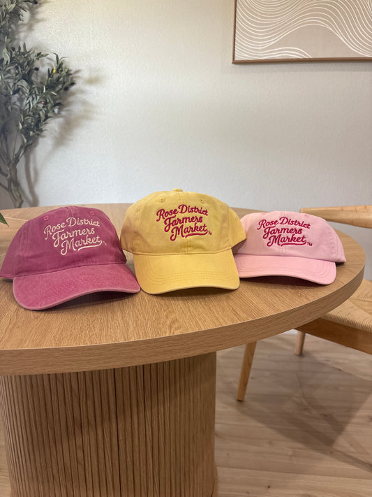 Rose District Farmers Market Embroidered Hat