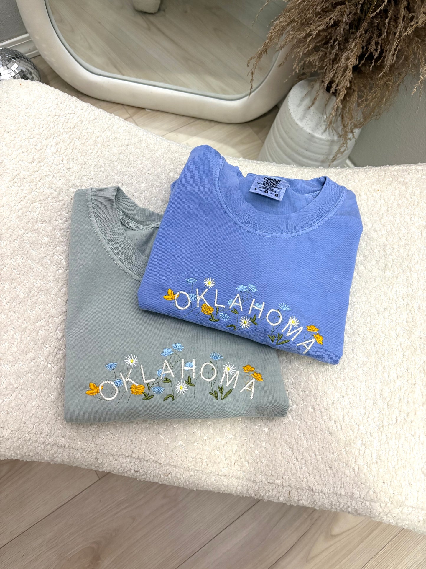 Oklahoma Floral Embroidered