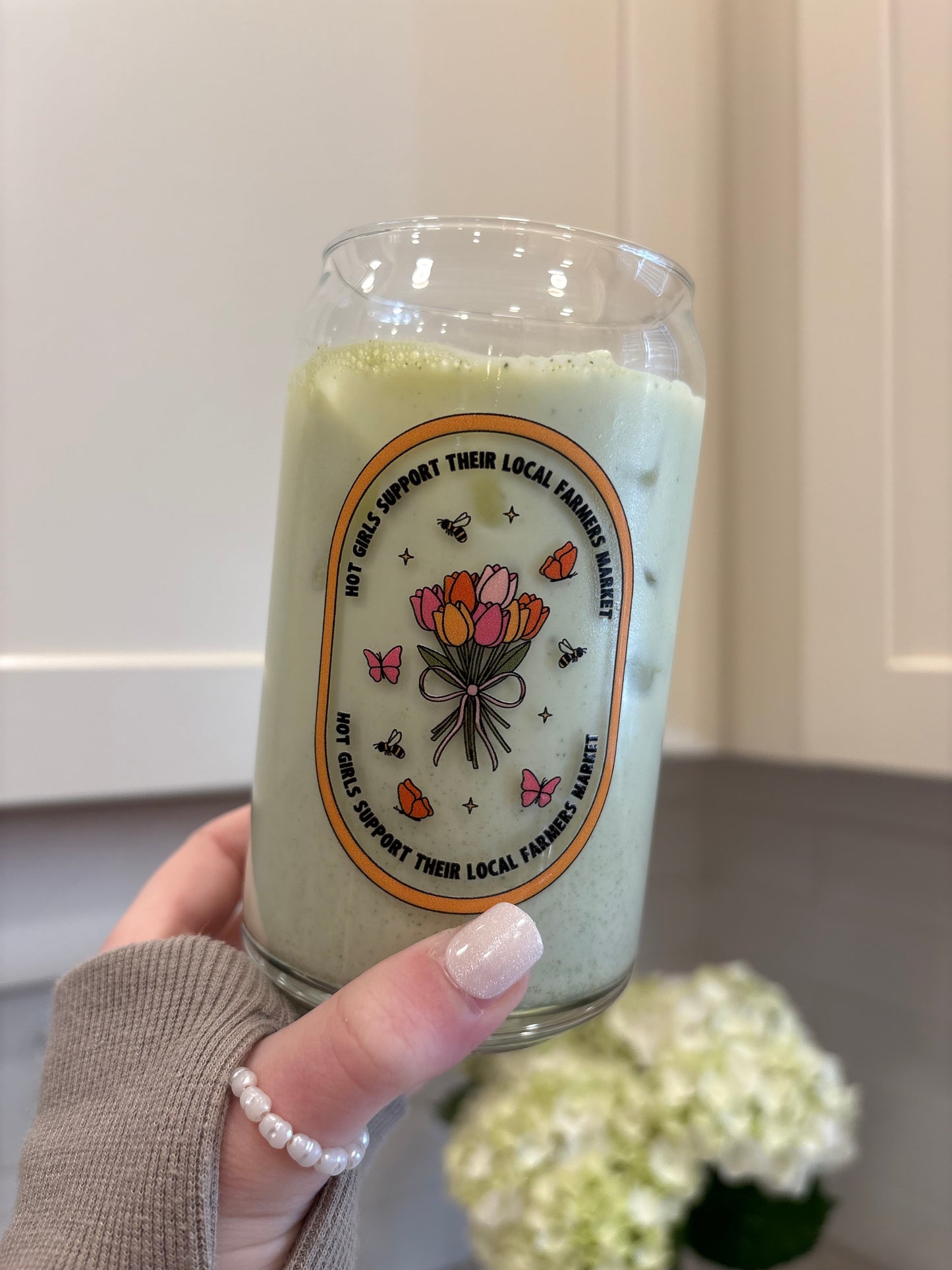 Hot Girls Support Their Local Farmers Market Glass