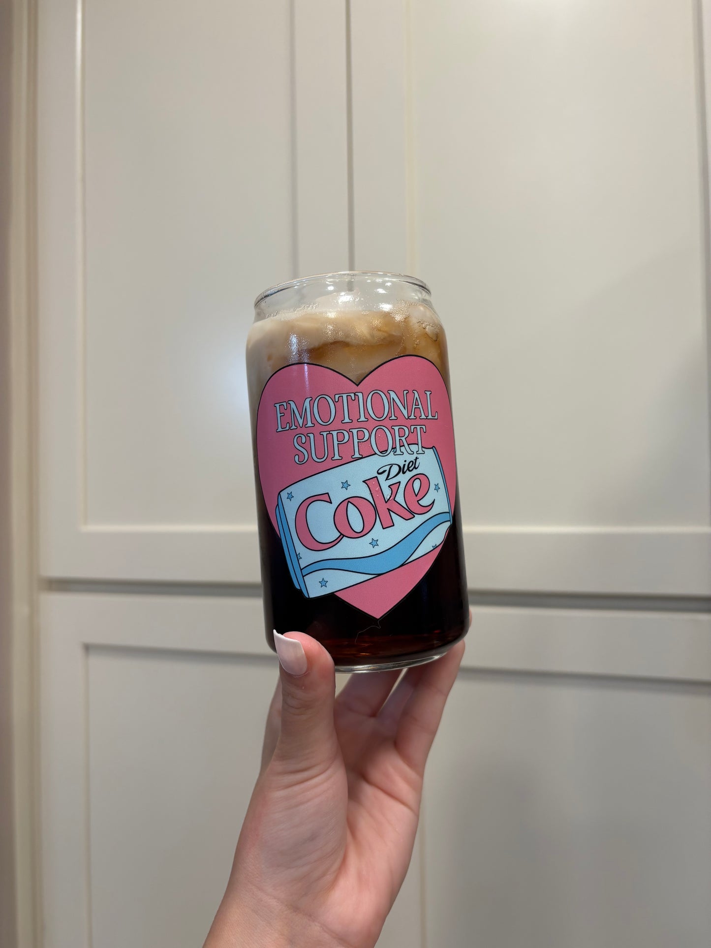Emotional Support Diet Coke Glass