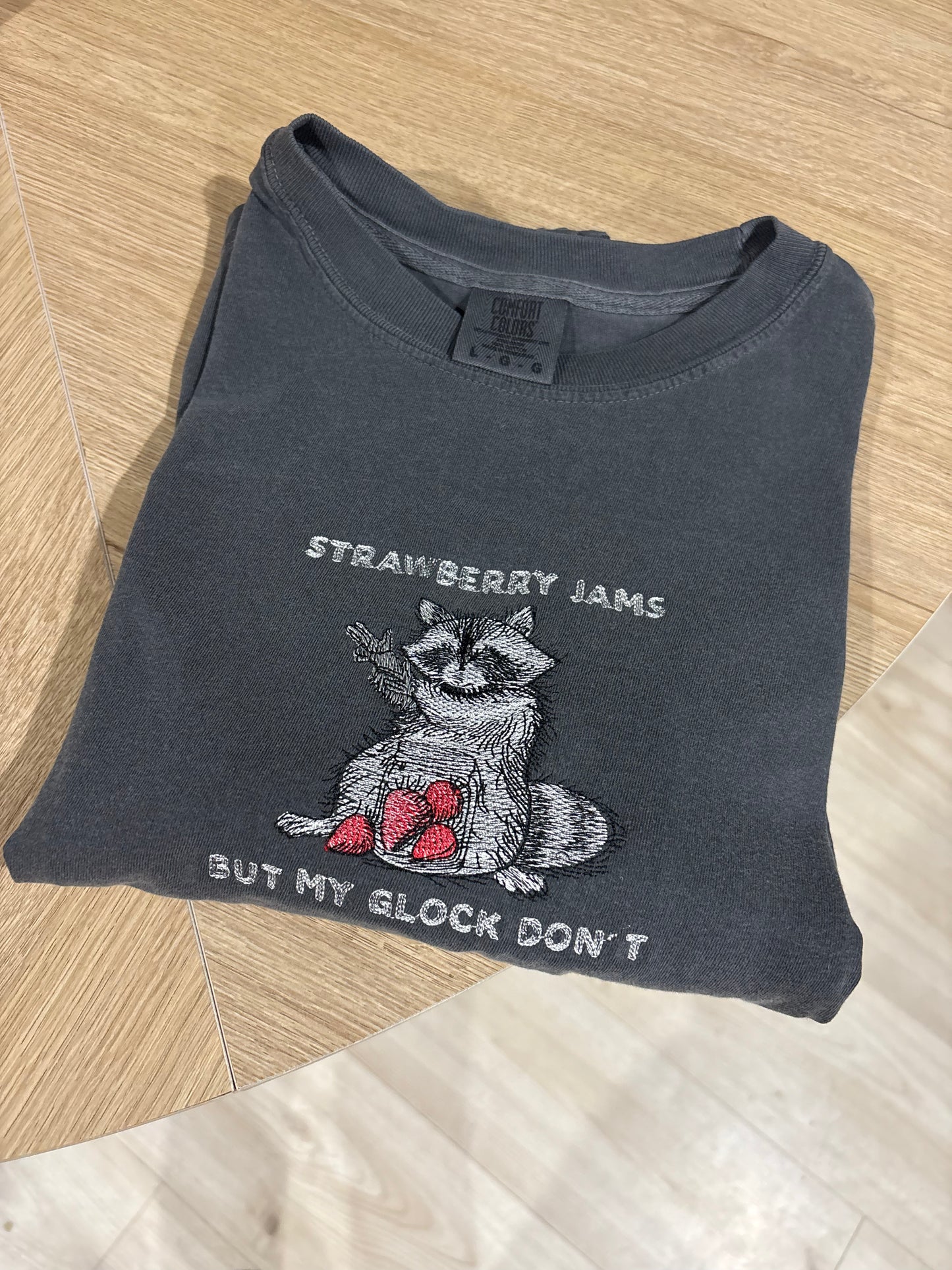 Strawberry Jams But My Glock Don’t Embroidered Top
