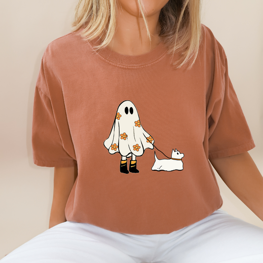 Spooky Dog Walking Tee