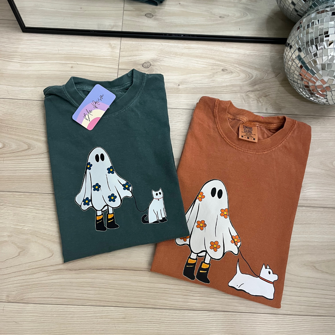 Spooky Dog Walking Tee