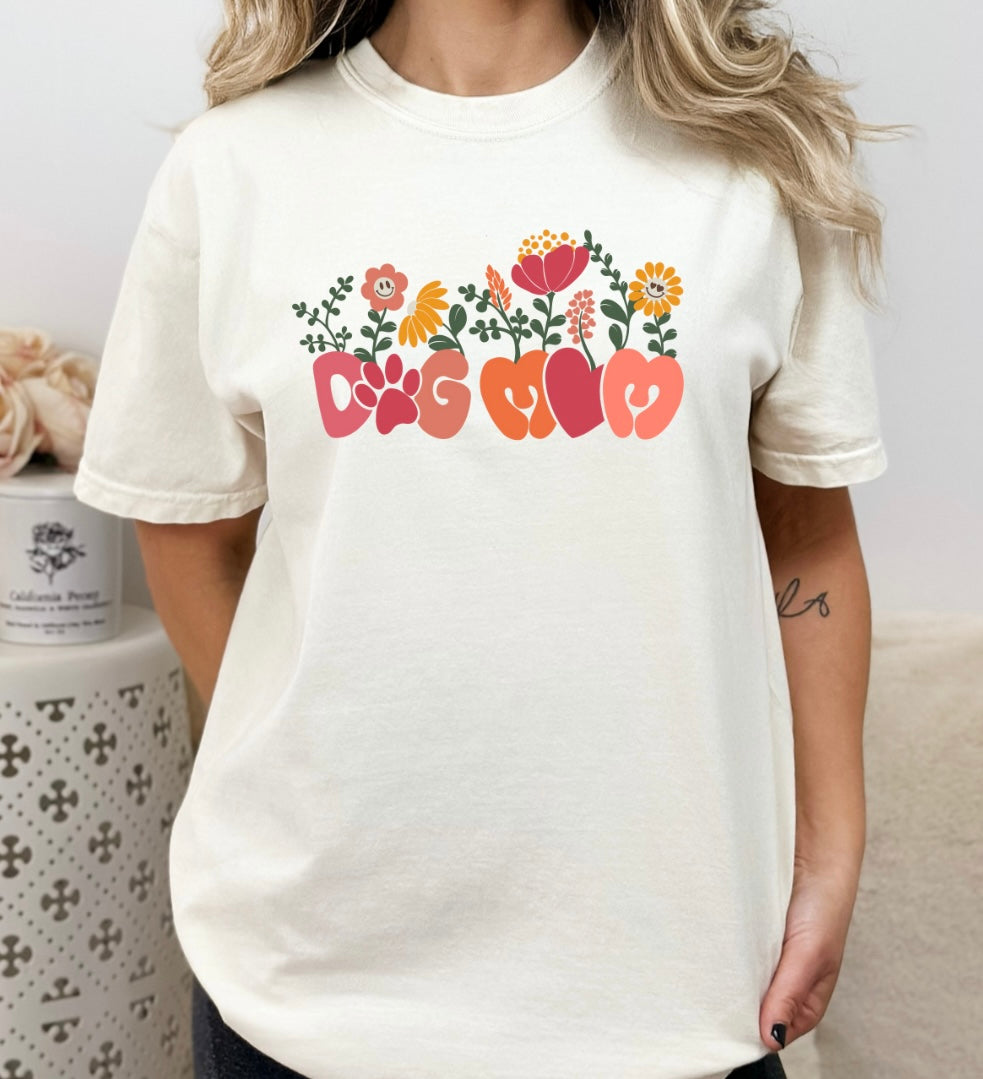 Floral Dog Mom Tee